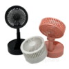 Mini Ventilador Recarregável Portátil De Mão Usb Blogueira Preto - Imagem 2